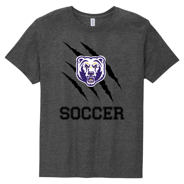 T-SHIRT : BEAR SCRATCH W/ PURPLE BEAR HEAD