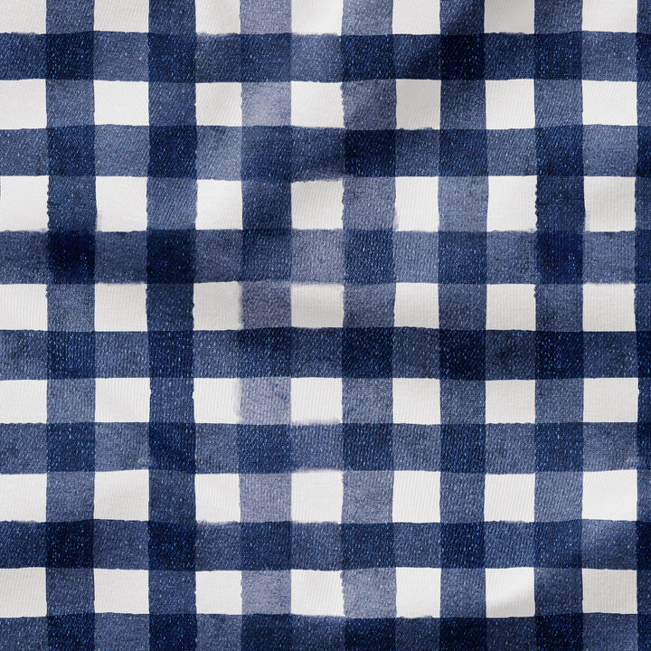 FAUX DENIM GINGHAM