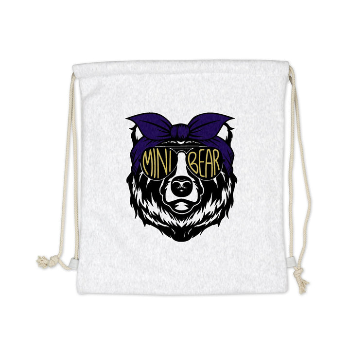 SWEATSHIRT DRAWSTRING BAG : MAMA GIRL BEAR