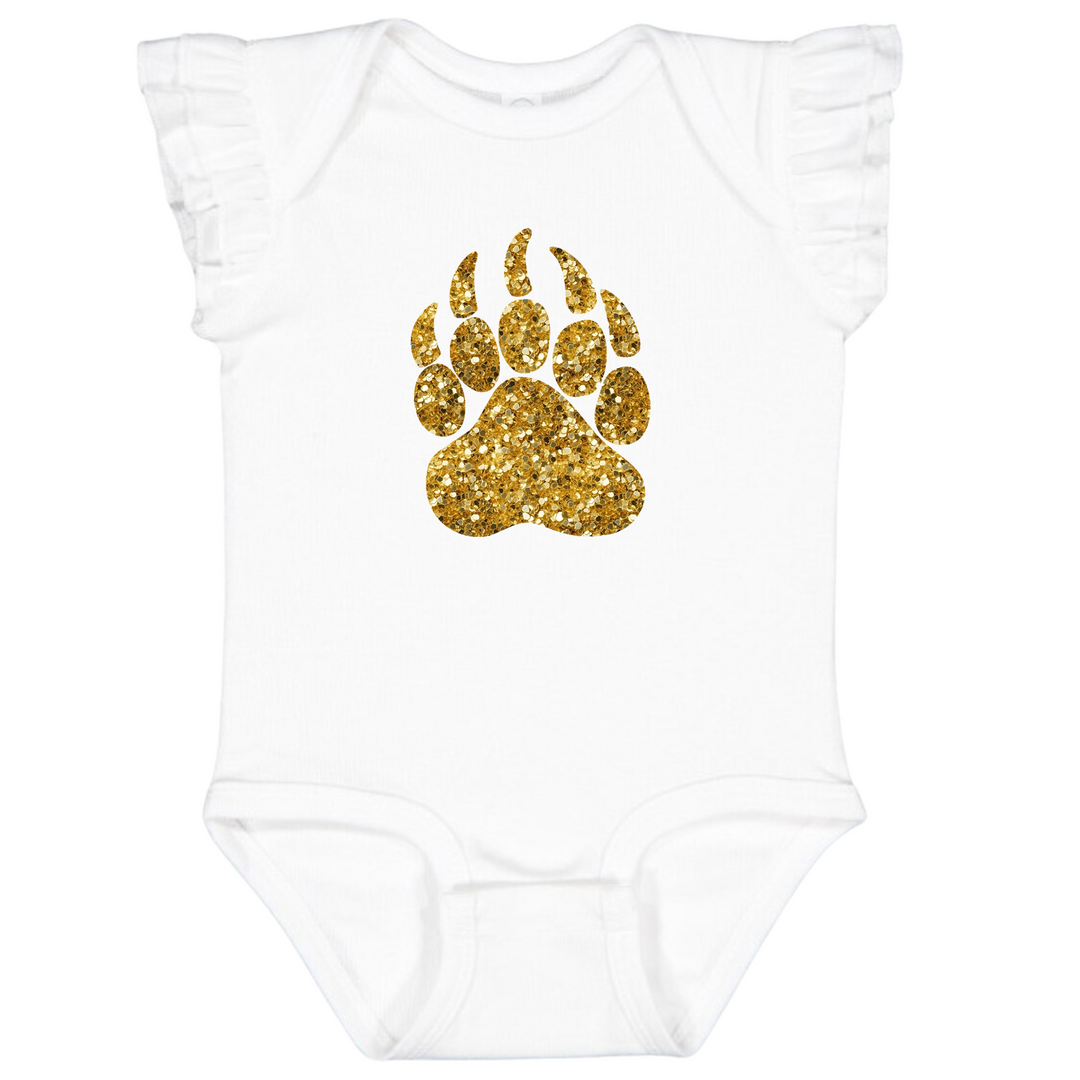 FLUTTER SLEEVE ONSIE : BEAR PAW