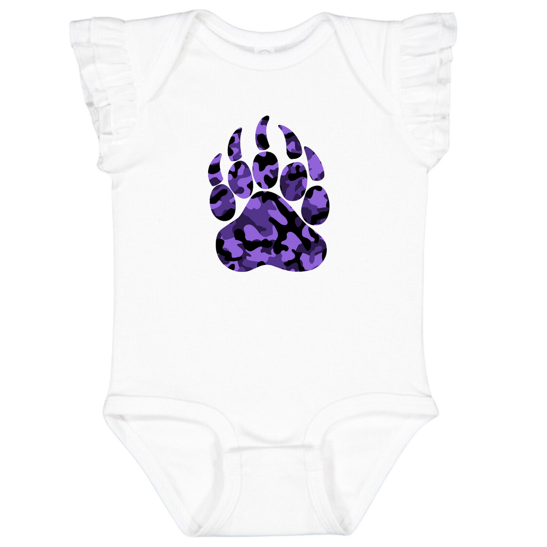 FLUTTER SLEEVE ONSIE : BEAR PAW