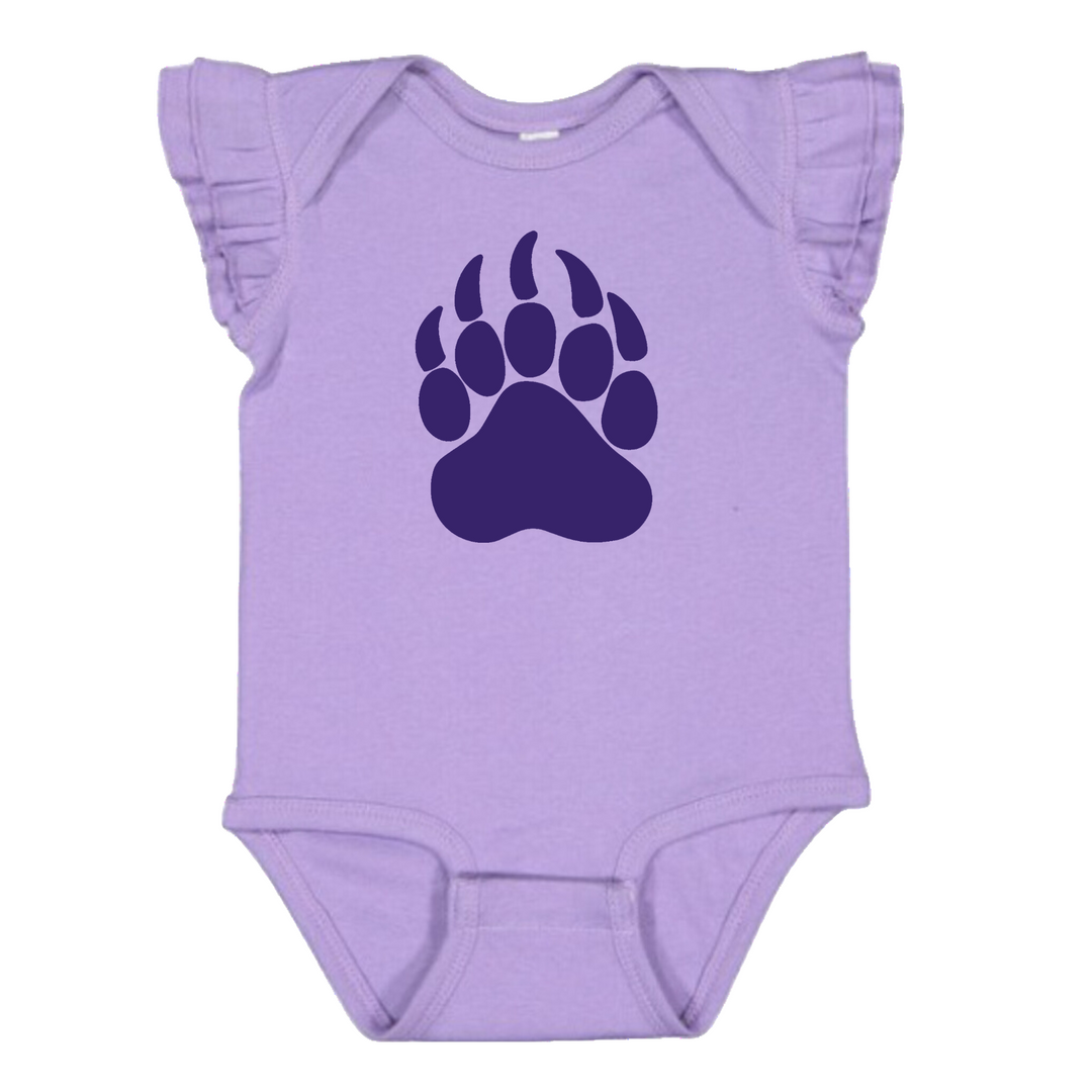 FLUTTER SLEEVE ONSIE : BEAR PAW