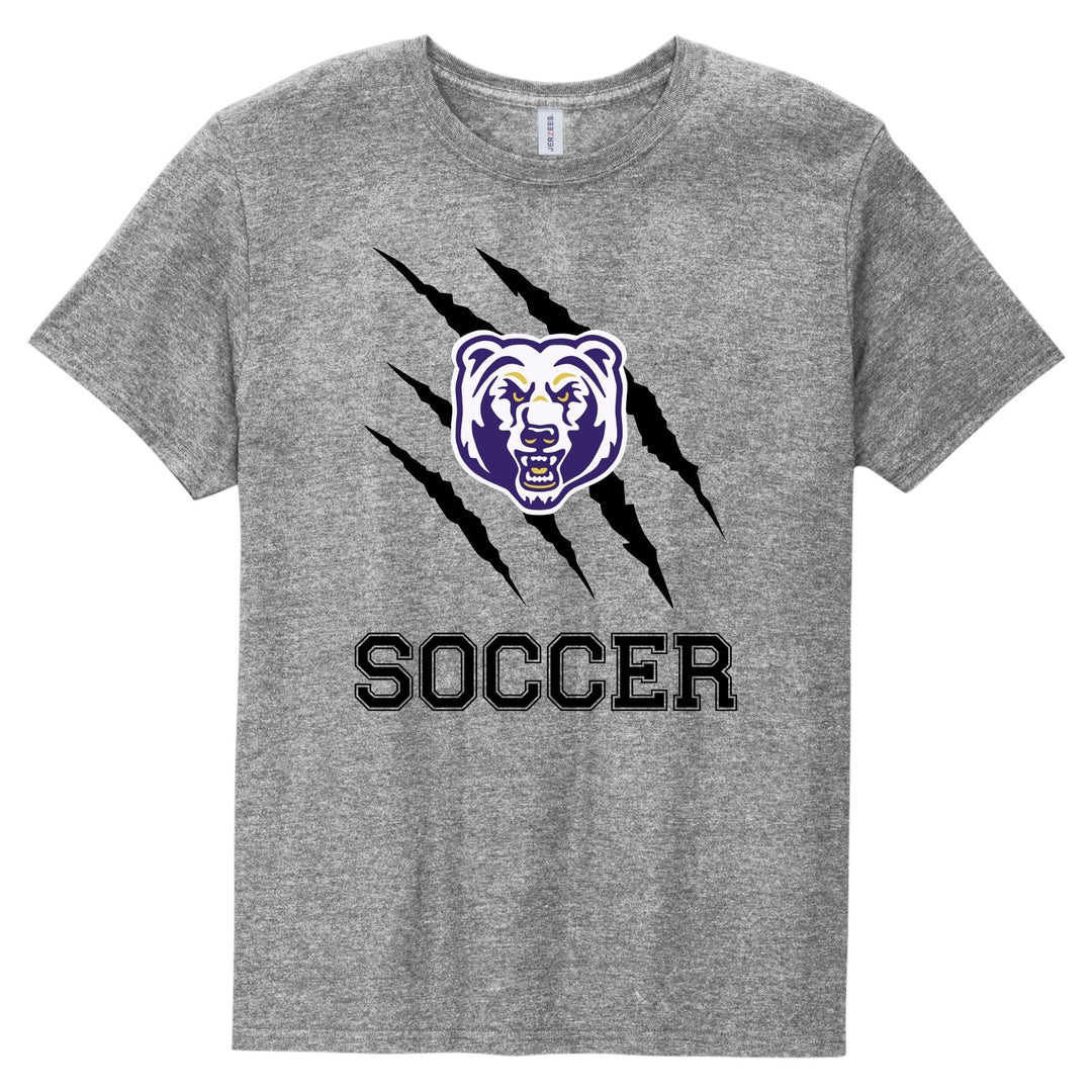 T-SHIRT : BEAR SCRATCH W/ PURPLE BEAR HEAD