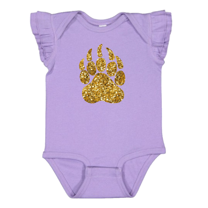 FLUTTER SLEEVE ONSIE : BEAR PAW