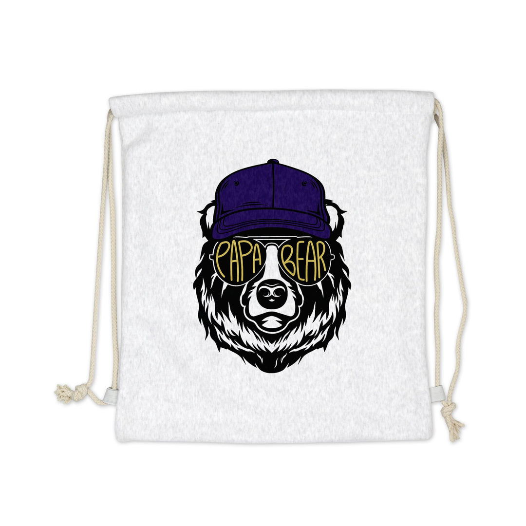 SWEATSHIRT DRAWSTRING BAG : PAPA BEAR