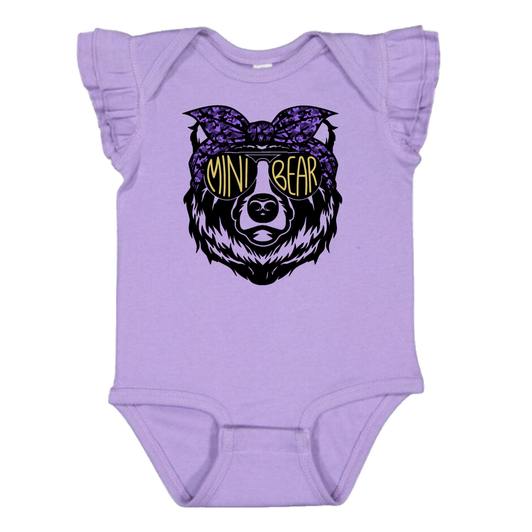 FLUTTER SLEEVE ONSIE : MINI BEAR