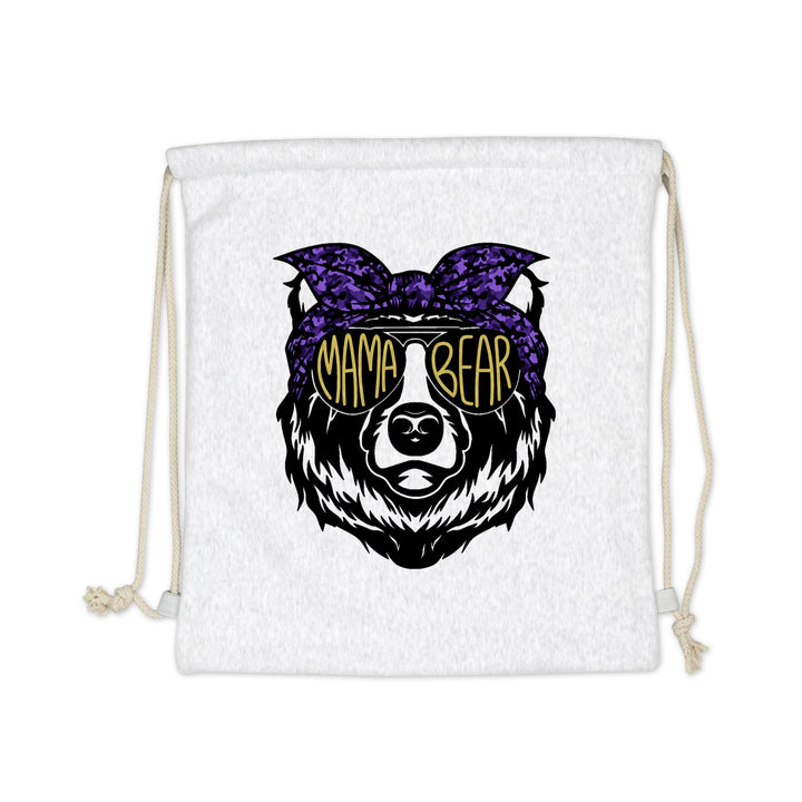 SWEATSHIRT DRAWSTRING BAG : MAMA BEAR