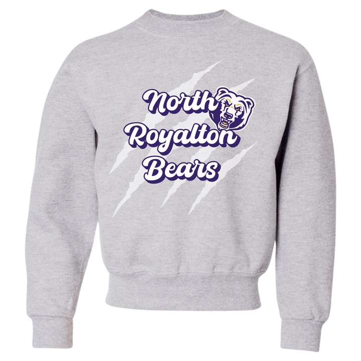 YOUTH CREWNECK : NR BEAR & SCRATCH