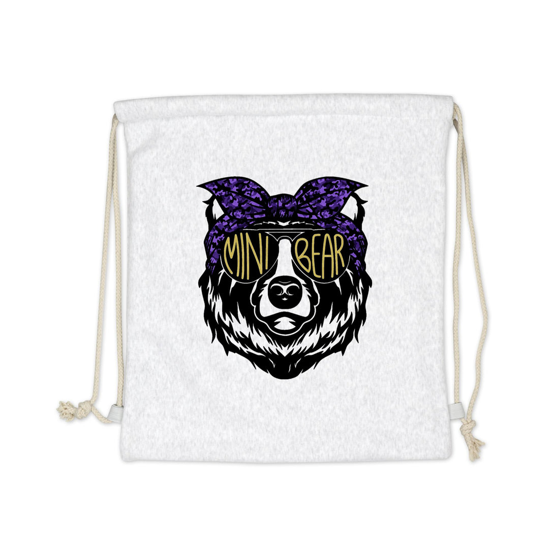 SWEATSHIRT DRAWSTRING BAG : MAMA GIRL BEAR