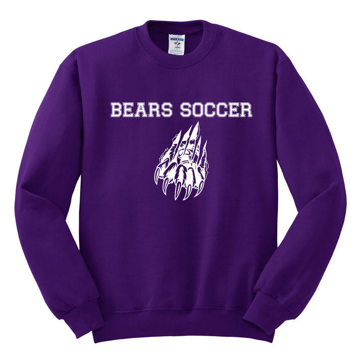 CREWNECK : WHITE BEAR SCRATCH