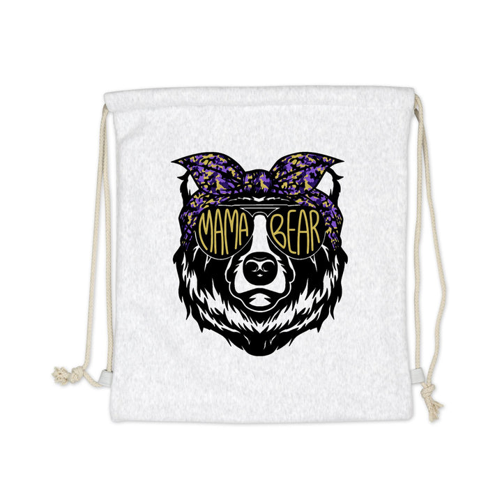 SWEATSHIRT DRAWSTRING BAG : MAMA BEAR