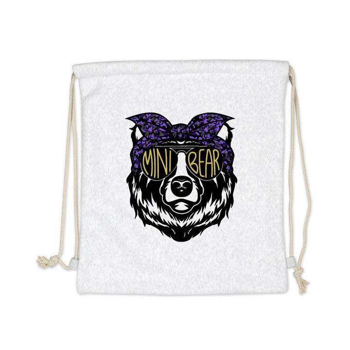 SWEATSHIRT DRAWSTRING BAG : MAMA GIRL BEAR