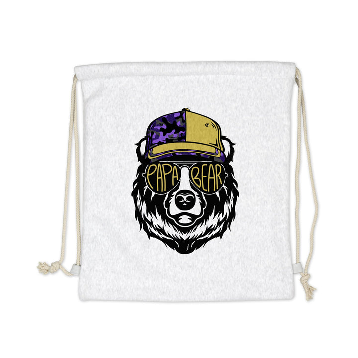 SWEATSHIRT DRAWSTRING BAG : PAPA BEAR