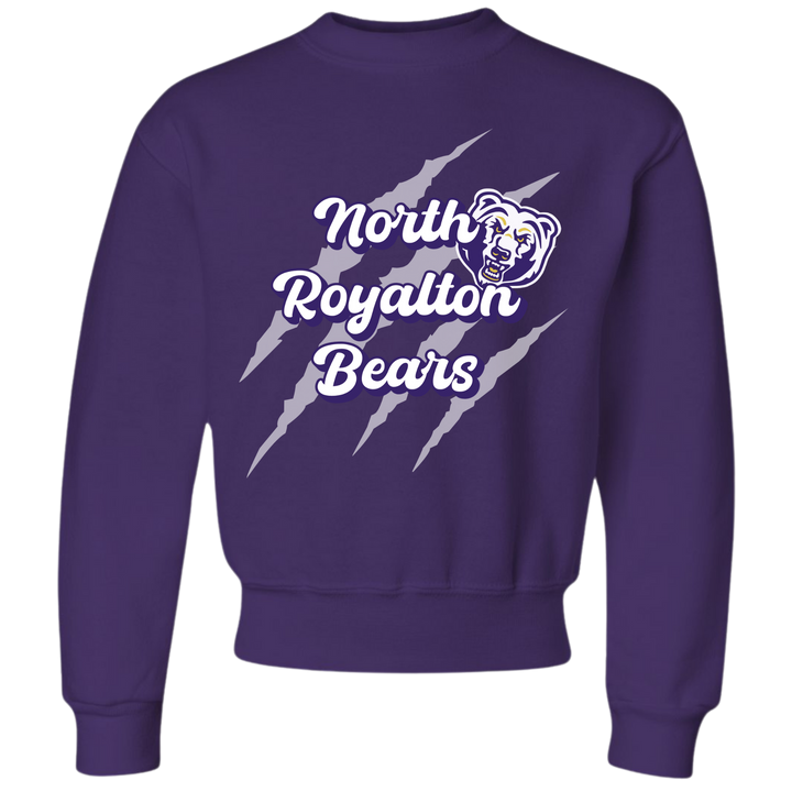 YOUTH CREWNECK : NR BEAR & SCRATCH