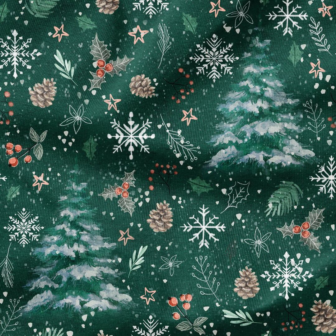 SNOWY PINE TREES