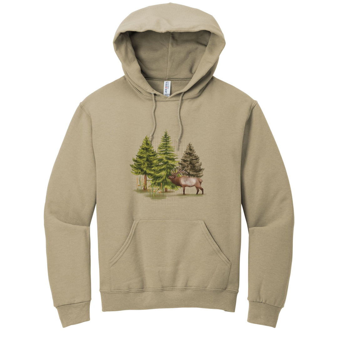 HOODIE : BUGLING ELK