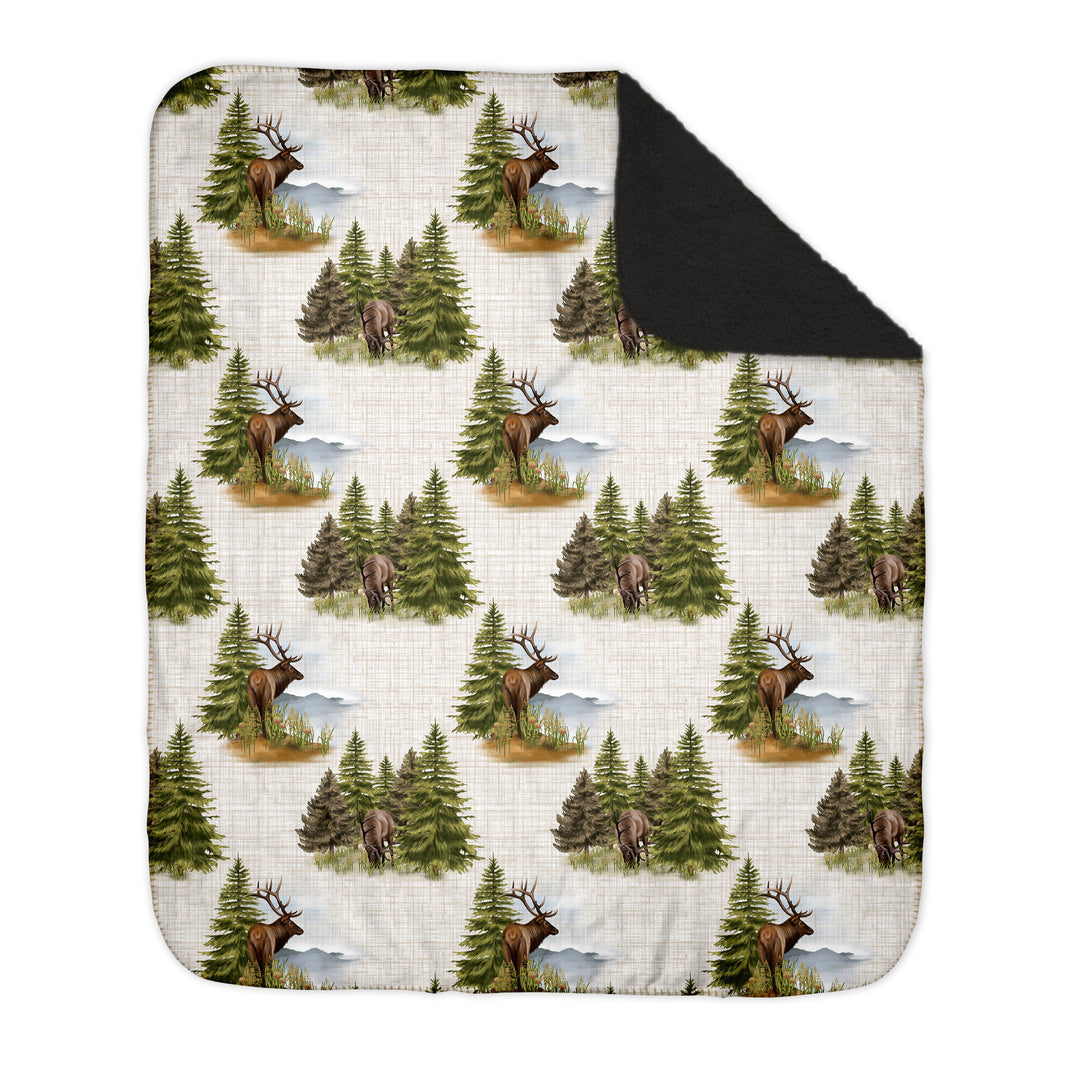 BLANKETS : BULL ELK IN THE FOREST