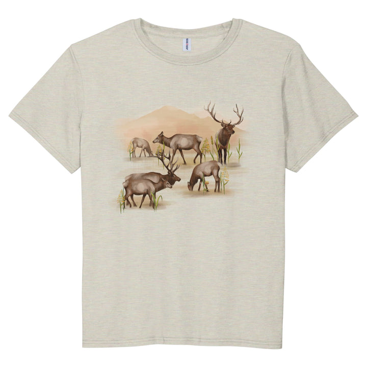 T-SHIRT : ELK HERD IN THE FIELD