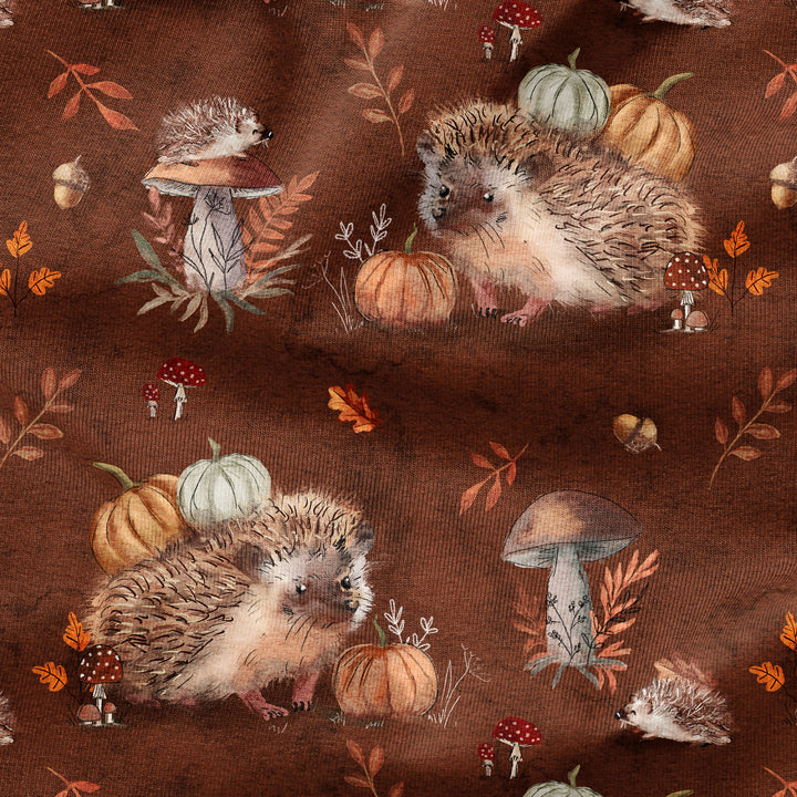 HEDGEHOG IN A PUMPKIN PATCH