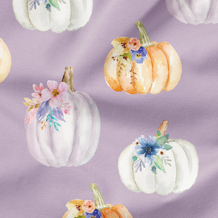 PRETTY FLORAL PUMPKINS