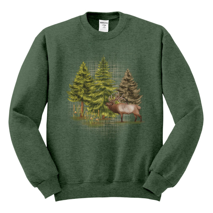 CREWNECK : BUGLING ELK