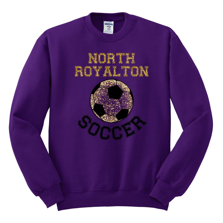 CREWNECK : NR GLITTER SOCCER BALL