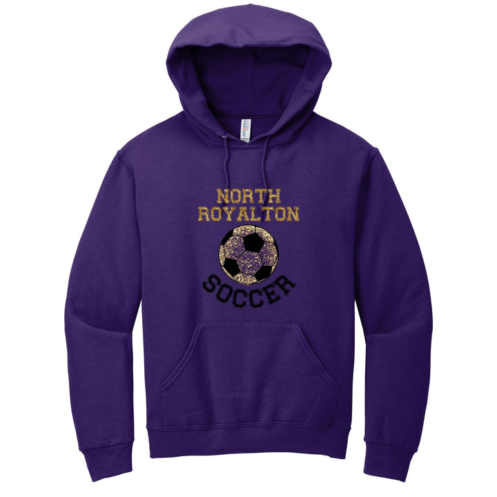 HOODIE : NR GLITTER SOCCER BALL