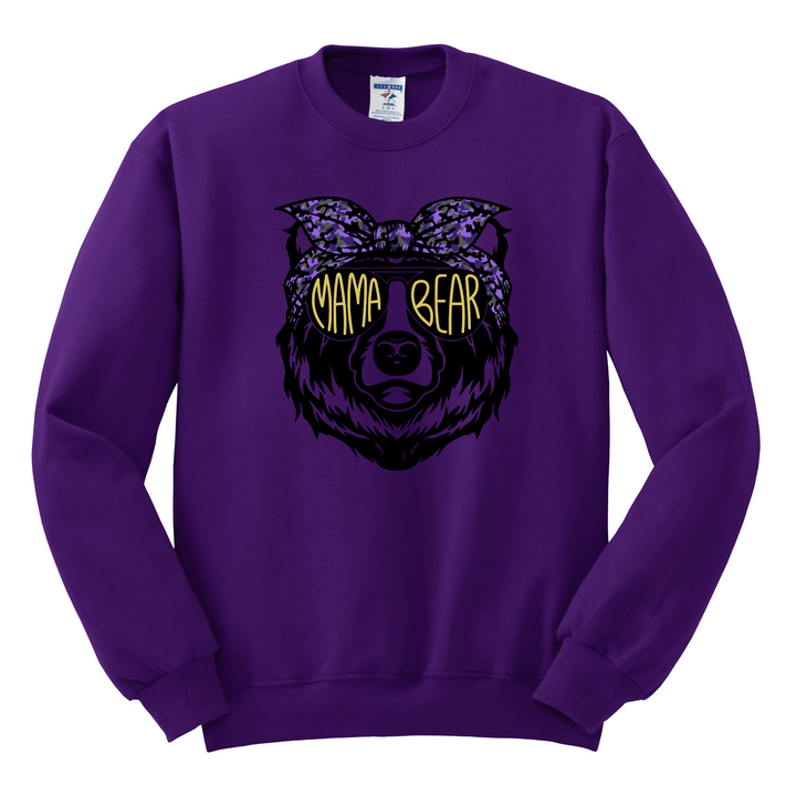 CREWNECK : MAMA BEAR IN SUNGLASSES