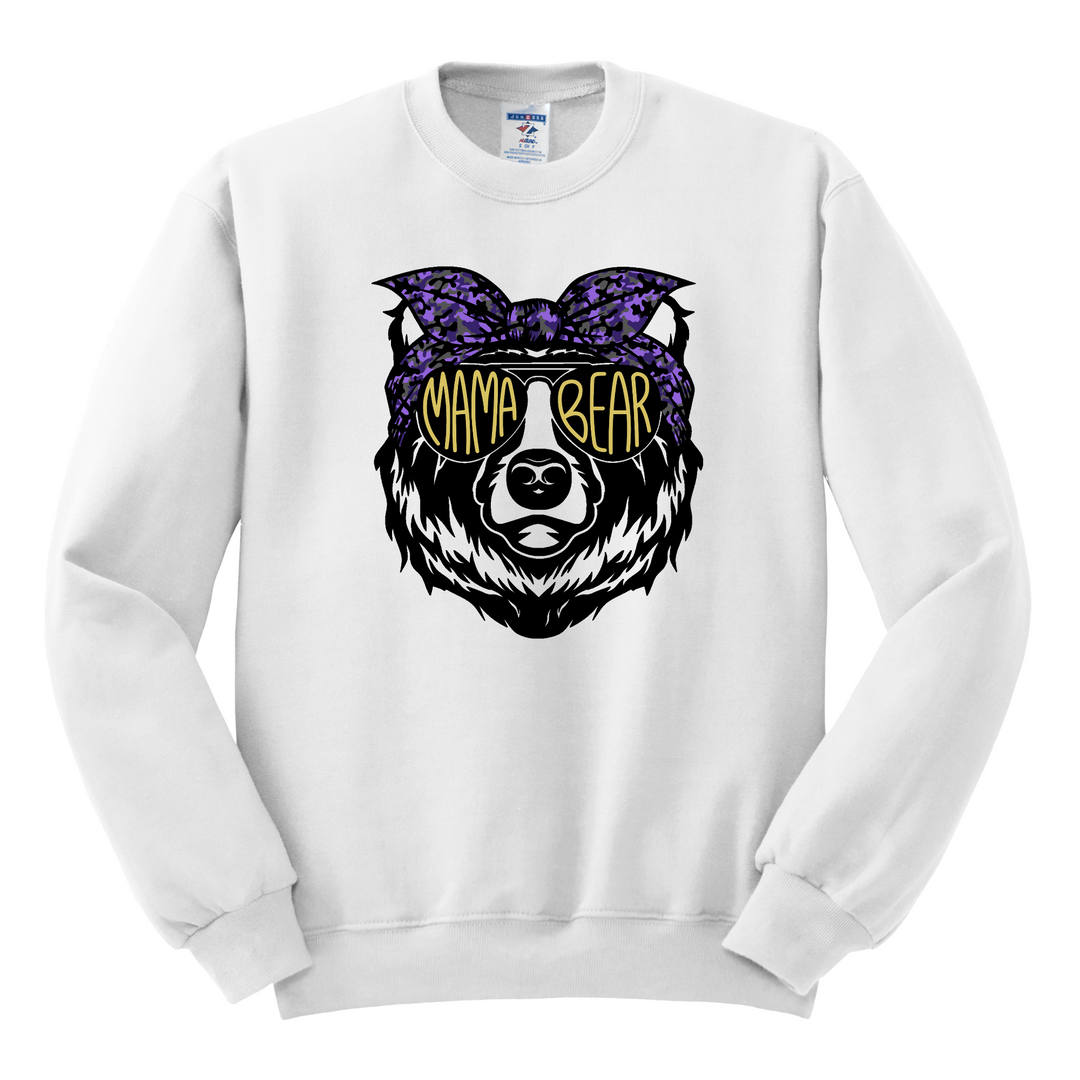 CREWNECK : MAMA BEAR IN SUNGLASSES