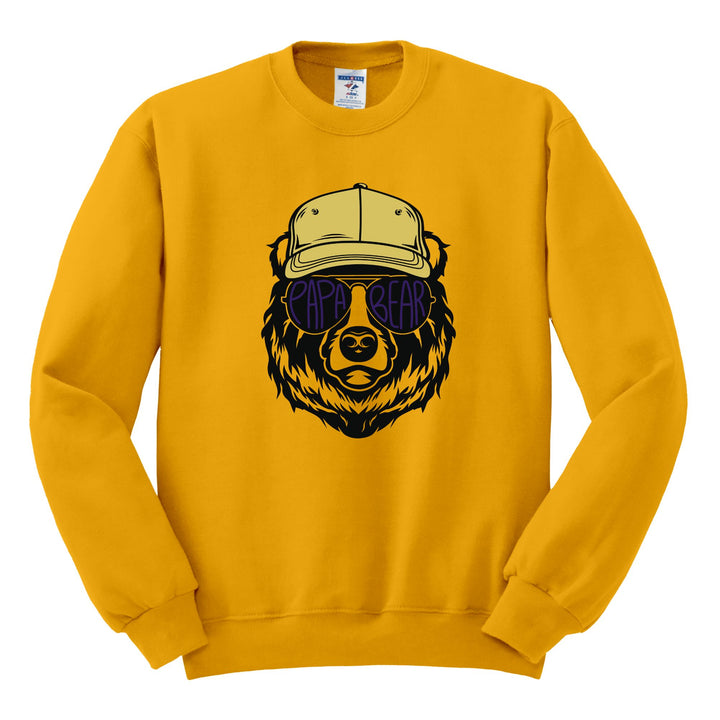 CREWNECK : PAPA BEAR IN SUNGLASSES