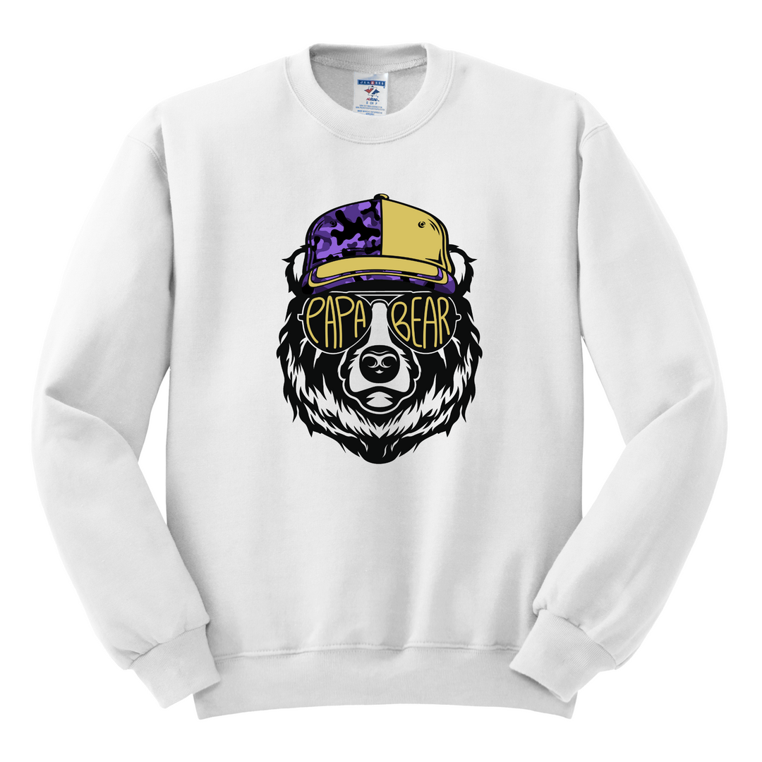 CREWNECK : PAPA BEAR IN SUNGLASSES