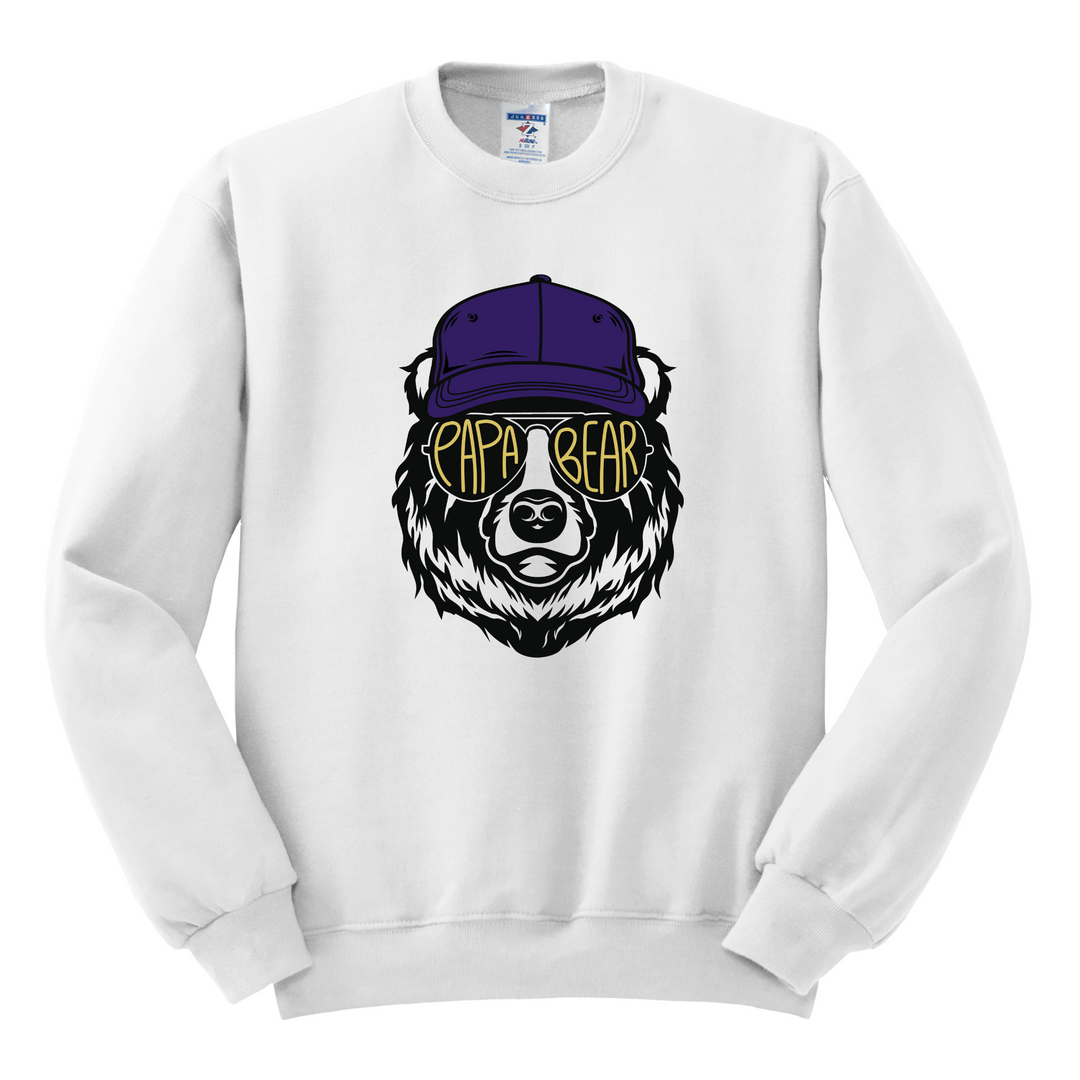 CREWNECK : PAPA BEAR IN SUNGLASSES