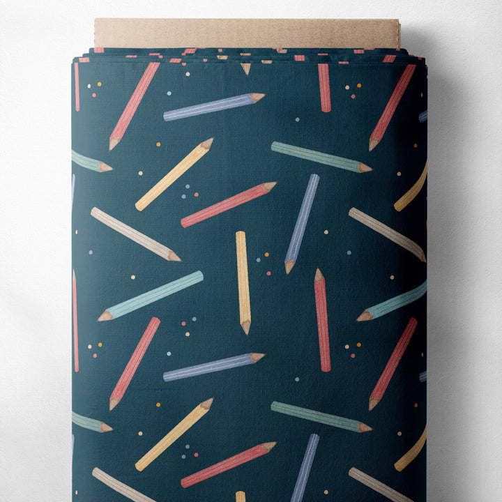 PENCILS (NAVY W/ POLKA DOTS)