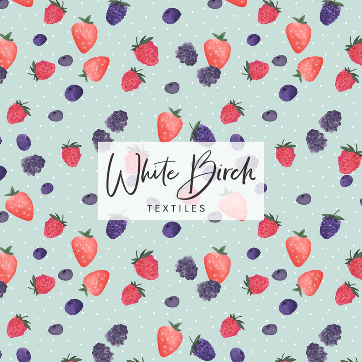 MIXED BERRIES (LIGHT TEAL W/ POLKA DOTS)