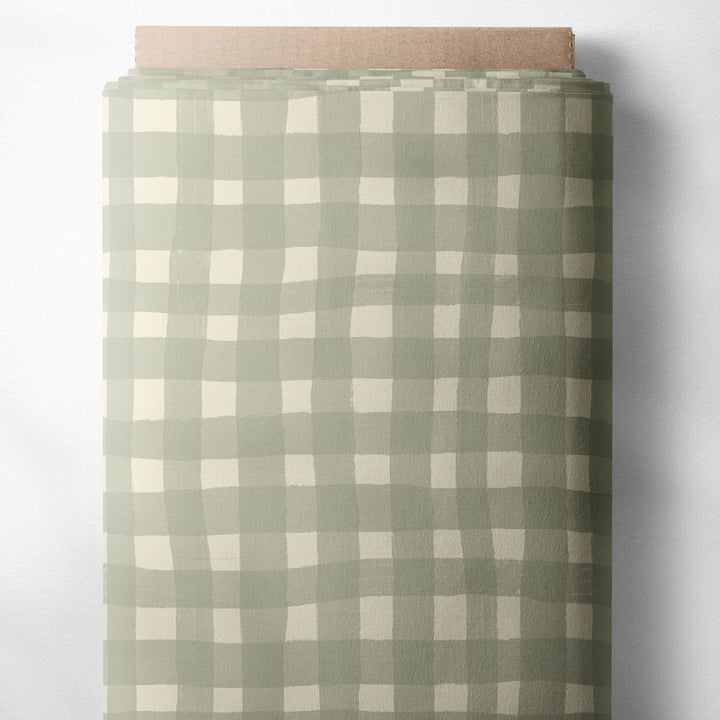 RUSTIC DAISY GINGHAM COORDINATE (LIGHT SAGE)