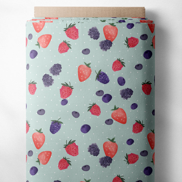 MIXED BERRIES (LIGHT TEAL W/ POLKA DOTS)