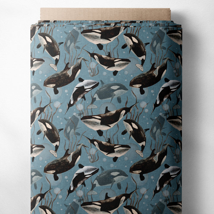 ORCA WHALES (BLUE)